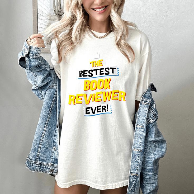 Women's Best Book Reviewer Critic Job Occupation Women's Comfort Colors T-Shirt