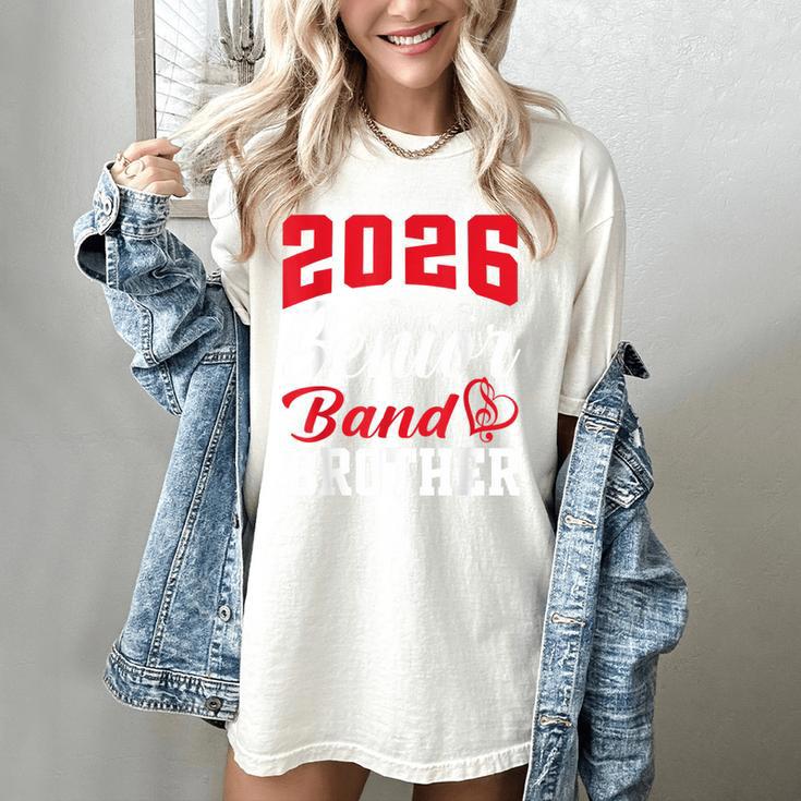 2026 Senior Band Brother Class Of 2026 Parent Graduation Women's Comfort Colors T-Shirt