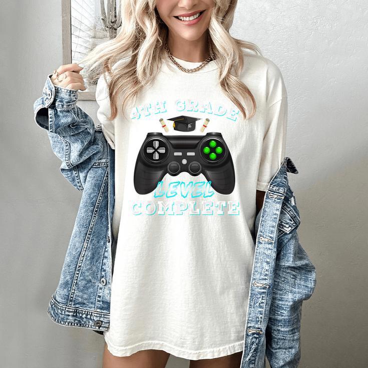 4th Grade Level Complete Gamer 4 Grade Graduation Women's Comfort Colors T-Shirt