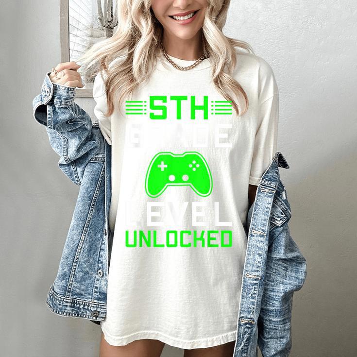 5th Grade Level Unlocked Back To School Gamer Graduation Women's Comfort Colors T-Shirt