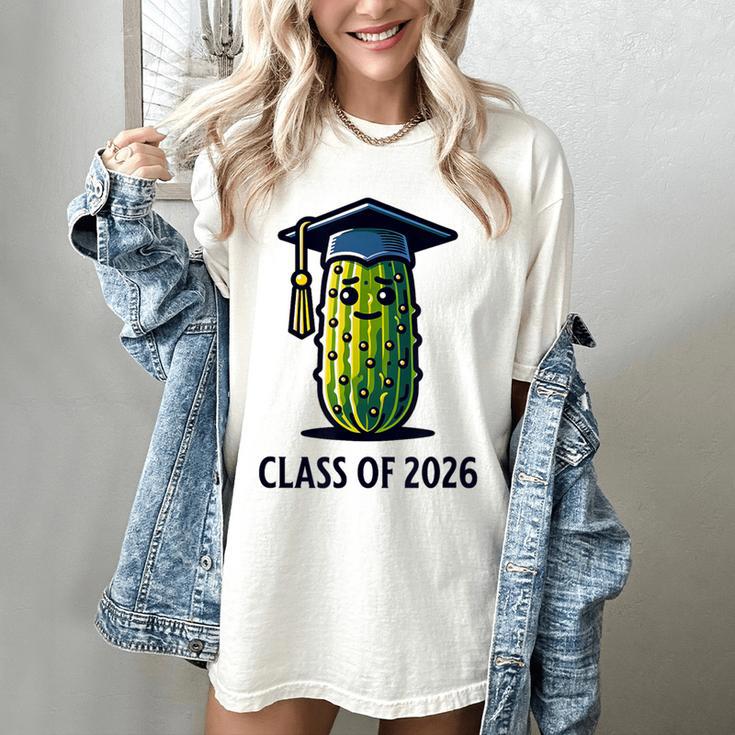 Class Of 2026 Graduation Pickle Trendy Graduate Humor Women's Comfort Colors T-Shirt