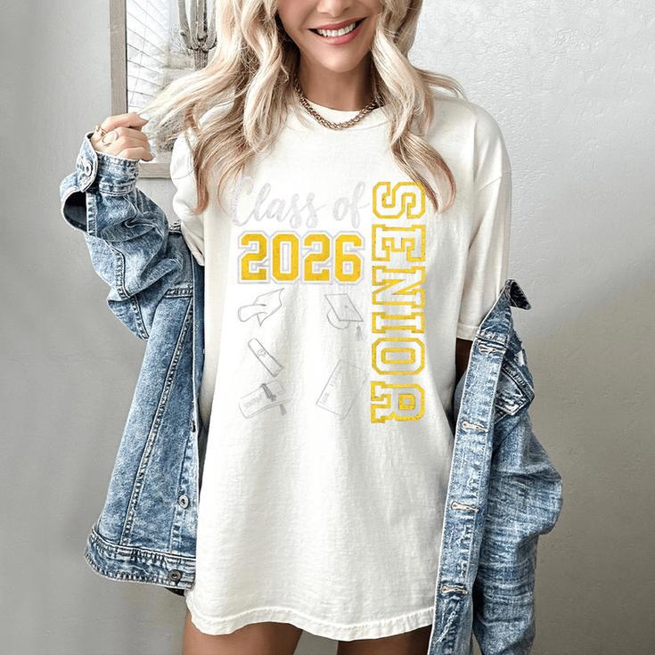 Class Of 2026 Senior 26 High School Graduation -Gold Women's Comfort Colors T-Shirt