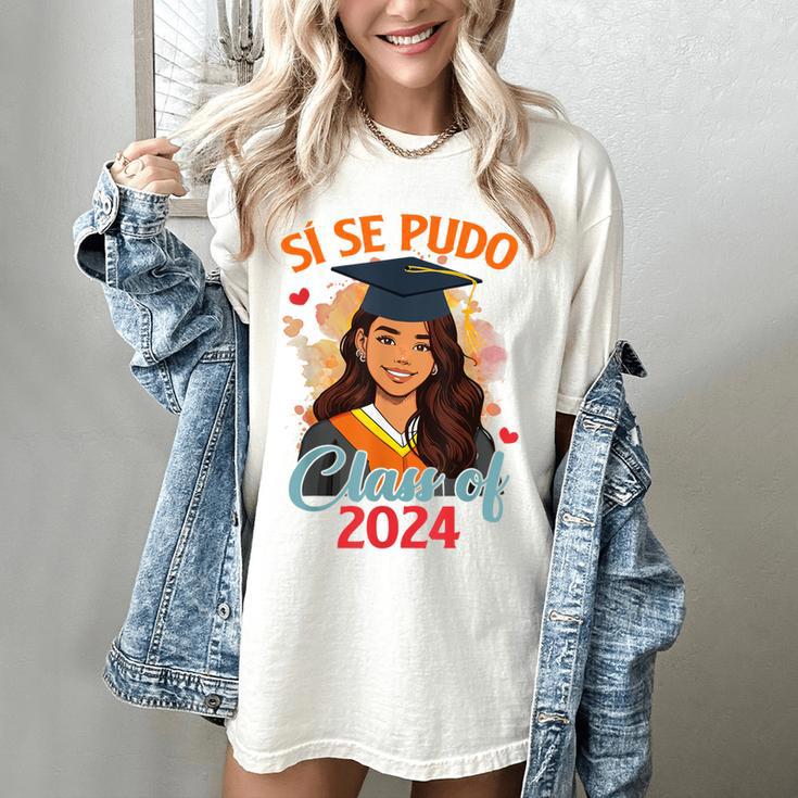Educated Latina Graduation Day Grad Si Se Pudo Class Of 2024 Women's Comfort Colors T-Shirt