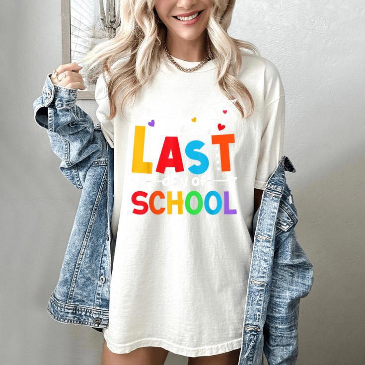 Happy Last Day Of School Teacher Women Student Graduation Women's Comfort Colors T-Shirt