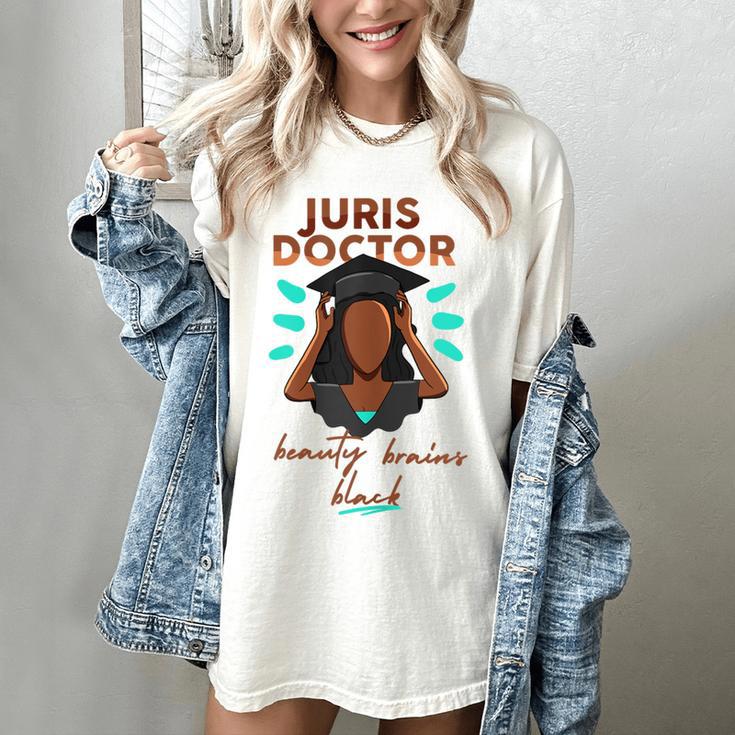 Juris Doctor Beauty Brains Juris Doctorate Graduation Women's Comfort Colors T-Shirt