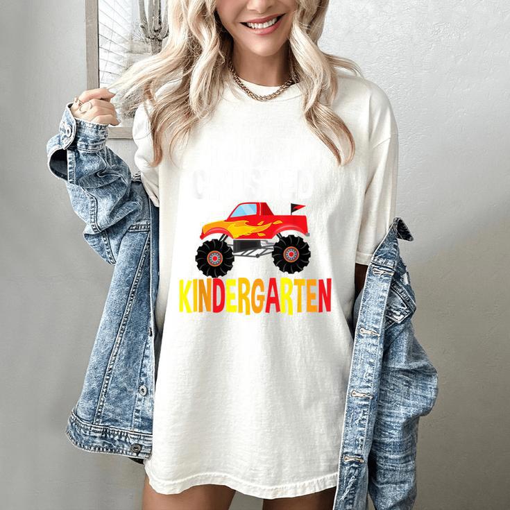 I Just Crushed Kindergarten Monster Graduation Shirt Women's Comfort Colors T-Shirt