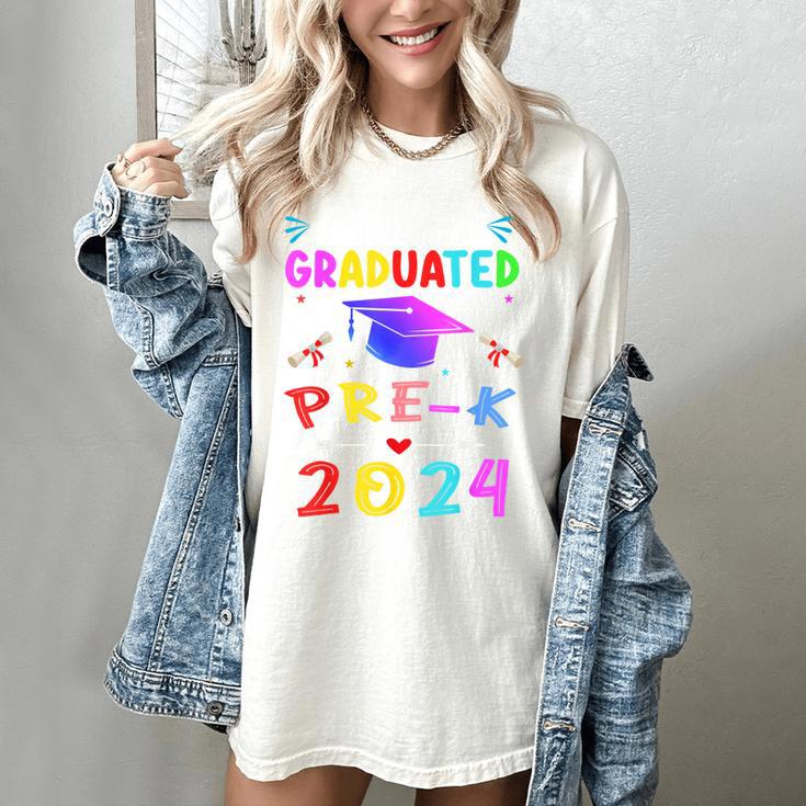 I Just Graduated Pre k Graduation 2024 Pre-Kindergarten Women's Comfort Colors T-Shirt
