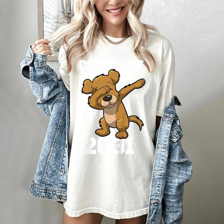 Kids Class Of 2031 Shirt Graduation Dabbing Dog Shirt Women's Comfort Colors T-Shirt