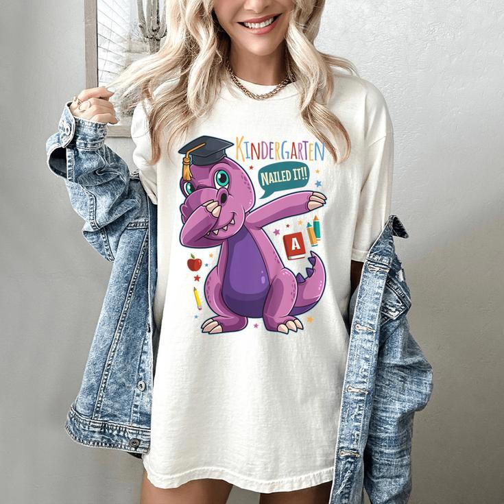 Kids DabbingRex Graduation Kindergarten Class Of 2019 Women's Comfort Colors T-Shirt