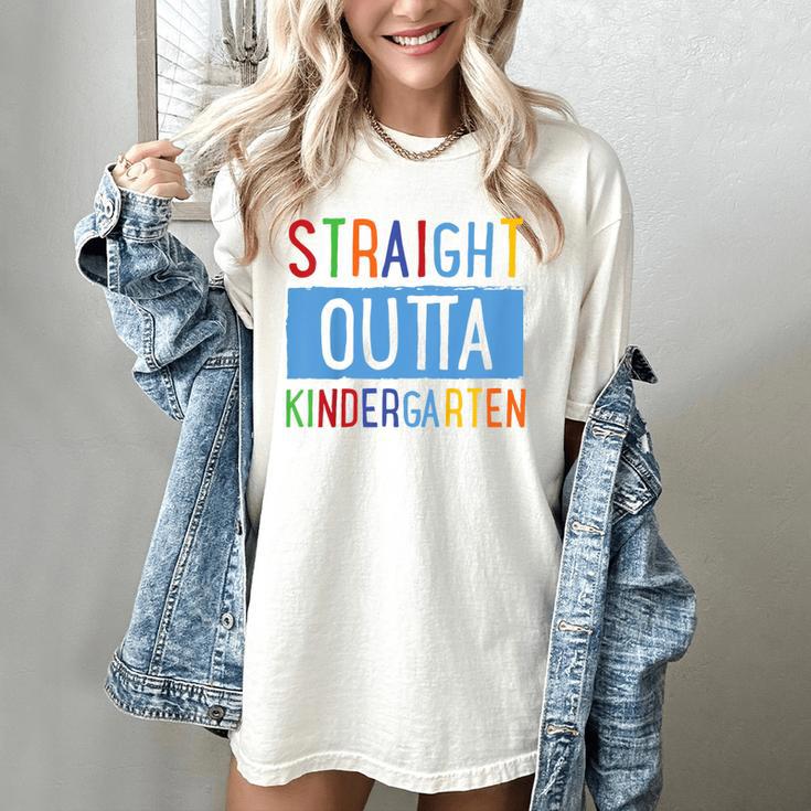 Kids STRAIGHT OUTTA KINDERGARTEN T-SHIRT FUNNY GRADUATION GIFT Women's Comfort Colors T-Shirt