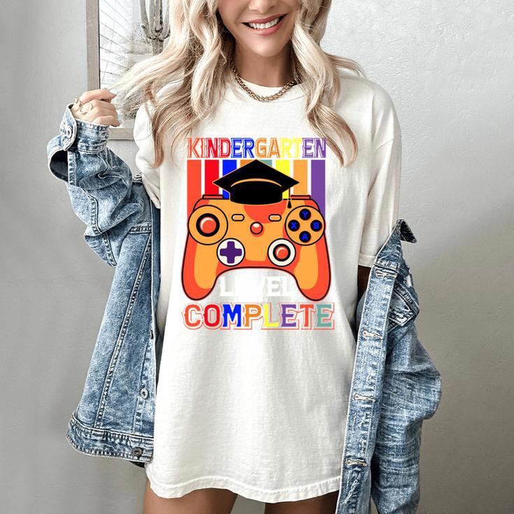 Kindergarten Graduation Level Complete Gamer Graduation Kids Women's Comfort Colors T-Shirt