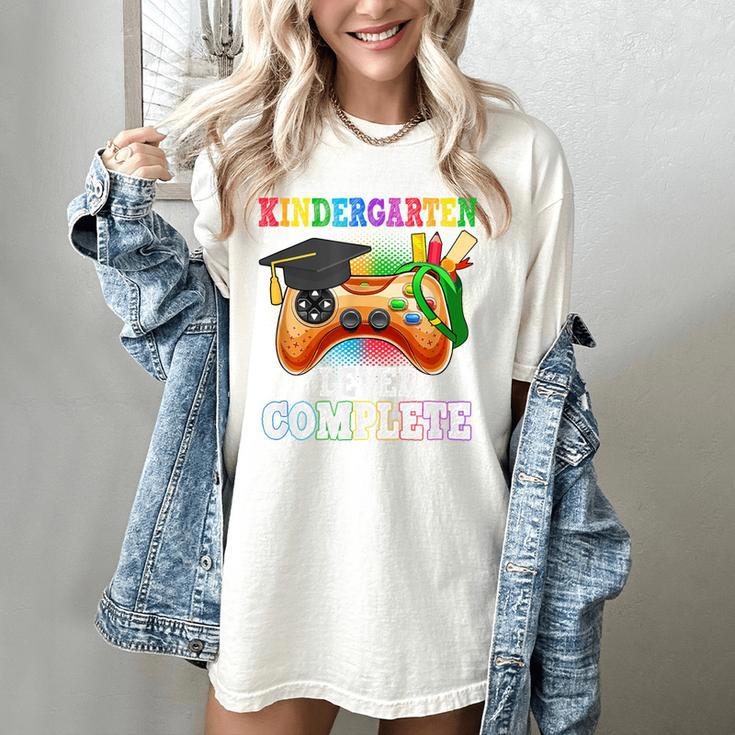 Kindergarten Level Complete Last Day Of School Graduation Women's Comfort Colors T-Shirt