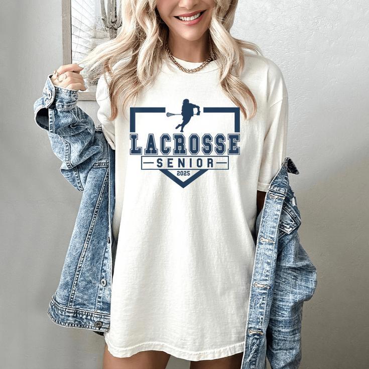 Lacrosse Senior Night Lacrosse Senior 2025 Graduation 33 Women's Comfort Colors T-Shirt