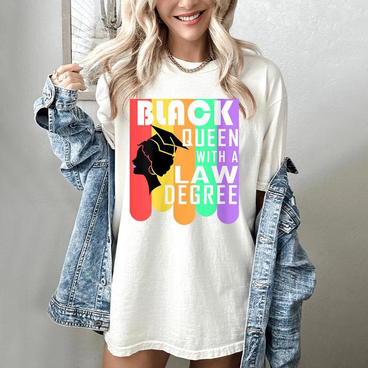 Law School Graduation Queen New Lawyer Attorney Grad Women's Comfort Colors T-Shirt