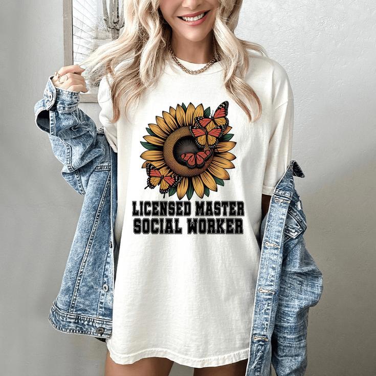 Licensed Masters Social Work Worker LMSW Graduation 2026 Women's Comfort Colors T-Shirt