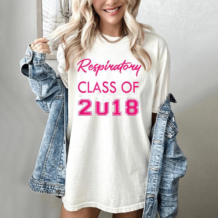 Pink Respiratory Therapist Class Of 2018 GraduationShirt Women's Comfort Colors T-Shirt