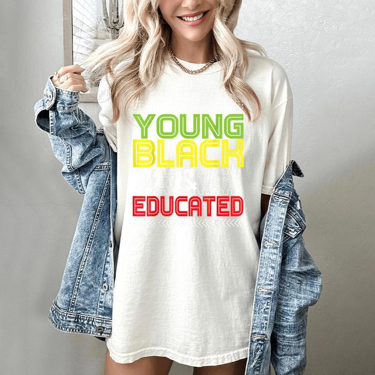 Proud African American Educated Graduation Women's Comfort Colors T-Shirt