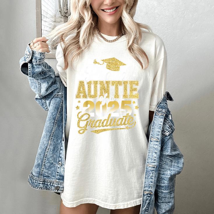 Proud Auntie Of A Class Of 2025 Graduate Senior Graduation Women's Comfort Colors T-Shirt