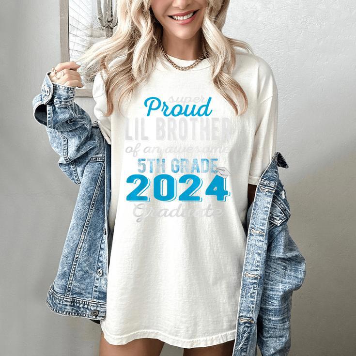 Proud Little Brother Of 5th Grade Graduate 2024 Graduation Premium Women's Comfort Colors T-Shirt