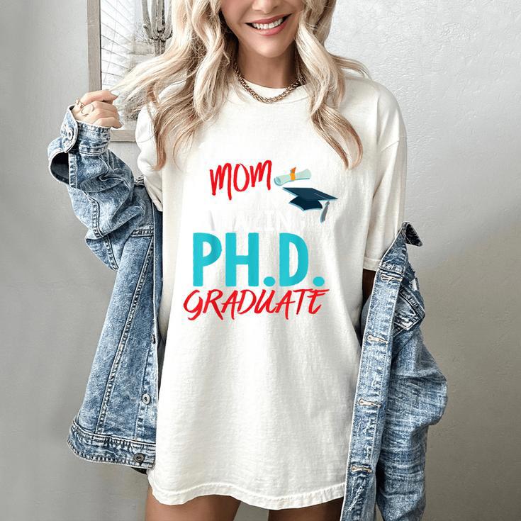 Proud Mom PhD Doctoral Graduation Doctorate Degree Women's Comfort Colors T-Shirt