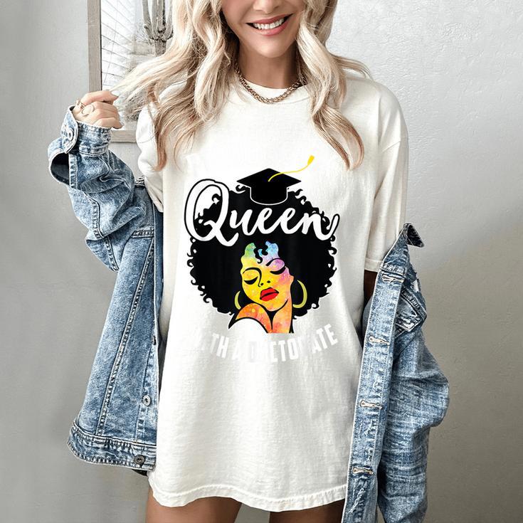 Proud Queen PhD Doctorate Degree Graduation Woman Girl Women's Comfort Colors T-Shirt