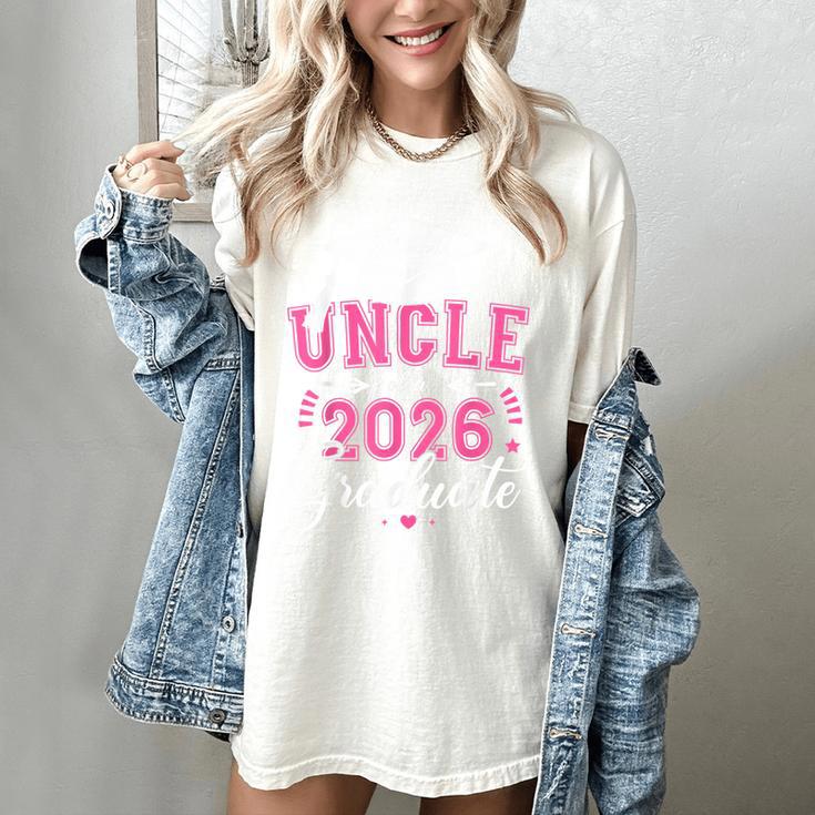 Proud Uncle Of a Class Of 2026 Graduate For Graduation Women's Comfort Colors T-Shirt