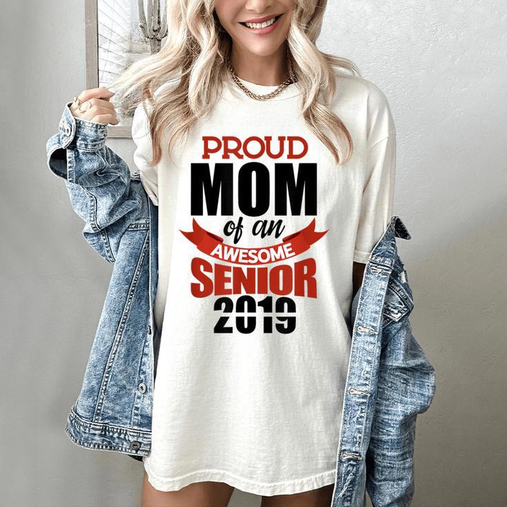 Senior Class Of 2019 Tshirt Graduation Awesome Mom Women's Comfort Colors T-Shirt