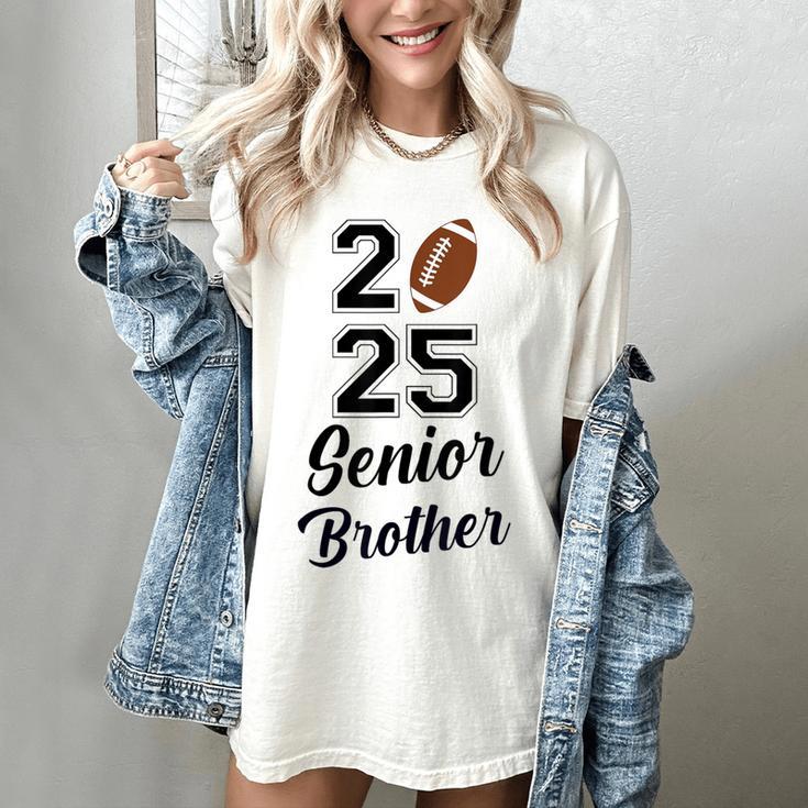 Senior Football Brother Class Of 2025 Graduation Graduate Women's Comfort Colors T-Shirt