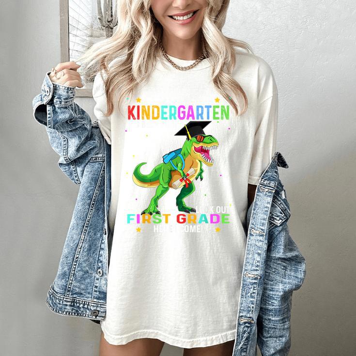 So Long Kindergarten Graduation Class 2025 Dinosaur Kids Women's Comfort Colors T-Shirt
