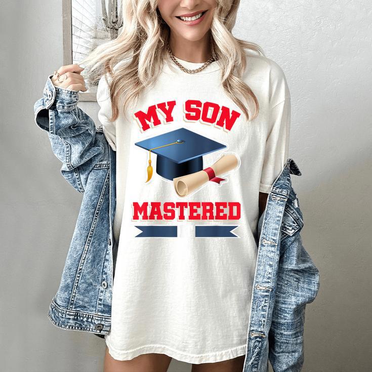 My Son Mastered It Shirt Masters Tee Graduate Graduation Women's Comfort Colors T-Shirt