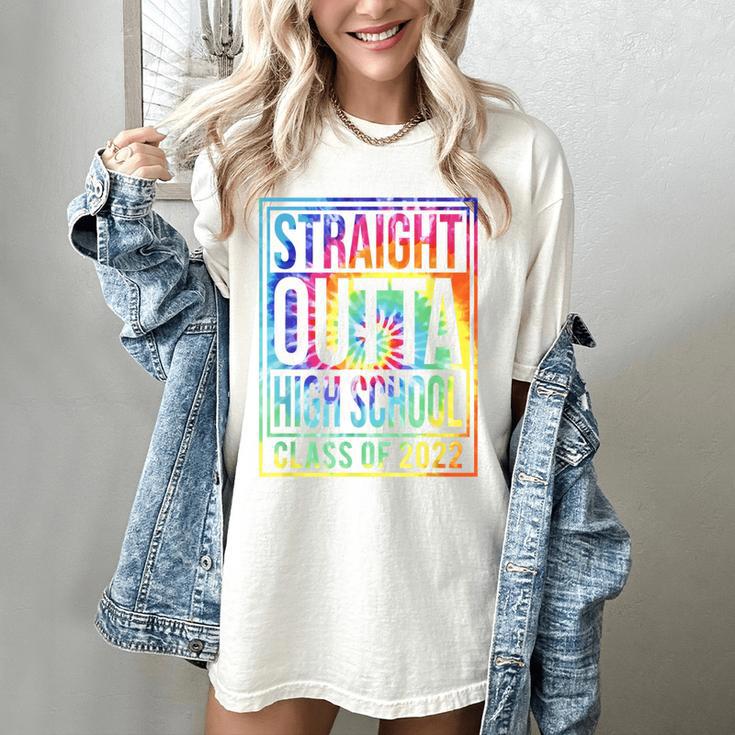 Straight Outta High School Class Of 2022 Graduation Women's Comfort Colors T-Shirt