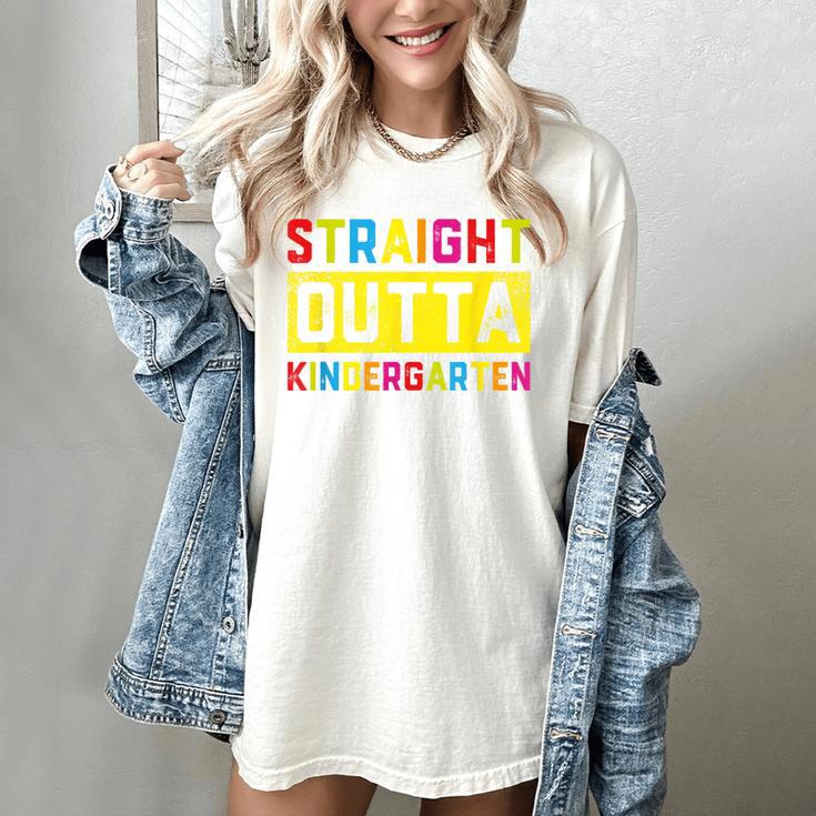 Straight Outta Kindergarten TShirt Graduation Kid Women's Comfort Colors T-Shirt