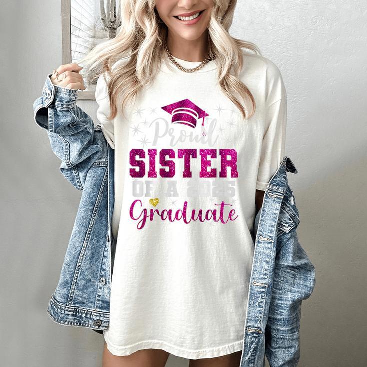 Super Proud Sister Of 2025 Graduate Senior Graduation Family Premium Tri-Blend Women's Comfort Colors T-Shirt