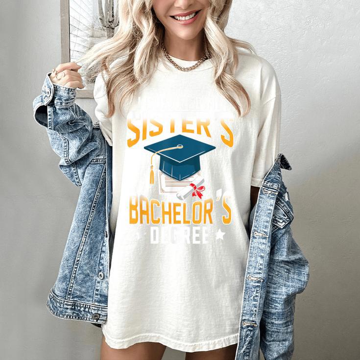 i Survived My Sisters Bachelor's Degree Graduation Gifts Women's Comfort Colors T-Shirt
