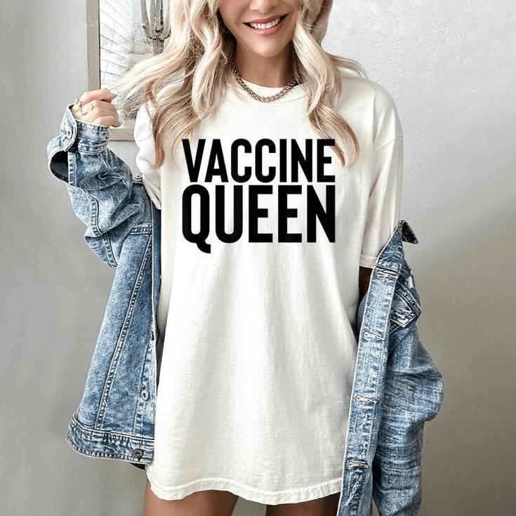 Vaccine Queen Nursing Graduation Shirt Women's Comfort Colors T-Shirt