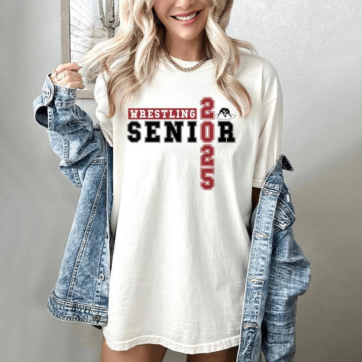 Wrestling Senior Night Wrestling Senior 2025 Graduation 70 Women's Comfort Colors T-Shirt