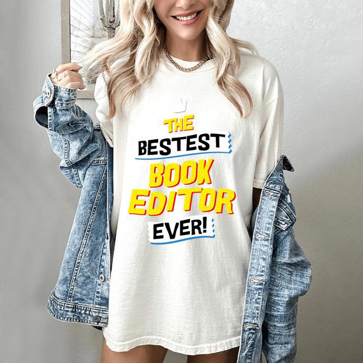 Best Book Editor Job Occupation Premium Tri-Blend Women's Comfort Colors T-Shirt