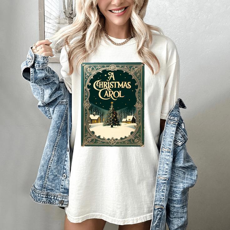 A Christmas Carol Book Cover By Charles Dickens Women's Comfort Colors T-Shirt