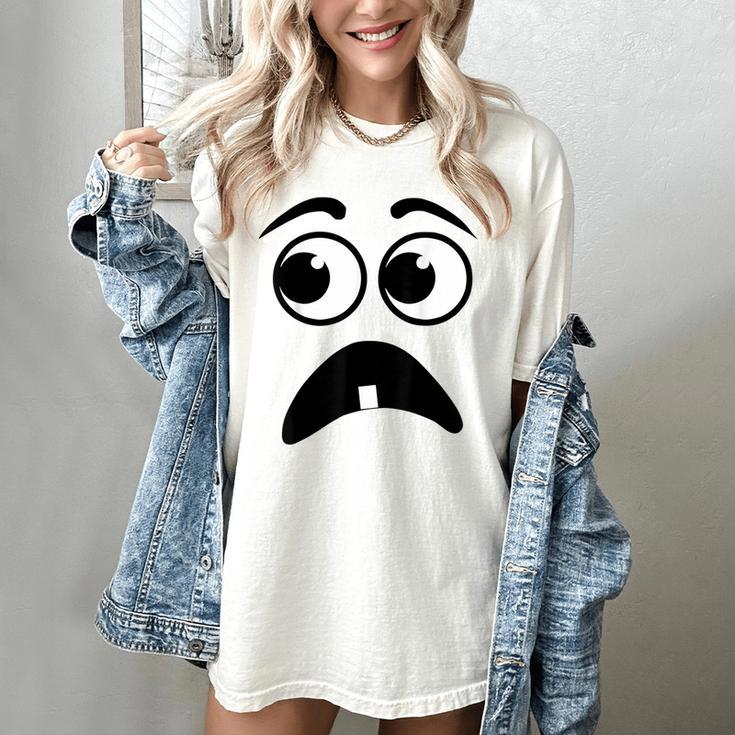 Creepy Face Carrot Halloween Book Character Costume Women's Comfort Colors T-Shirt