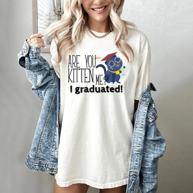 Cute Graduation  Cat Masters High School T-Shirt For Men Women Kids Women's Comfort Colors T-Shirt