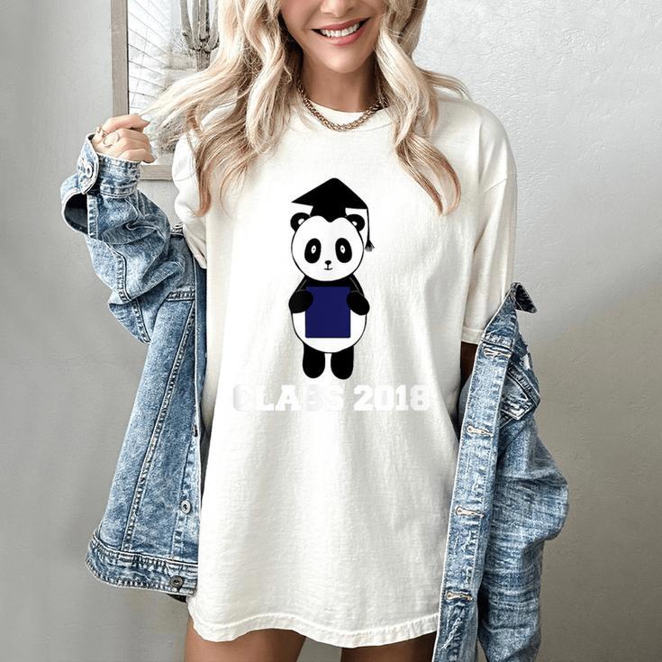 Cute Graduation Panda Class 2018 Women's Comfort Colors T-Shirt
