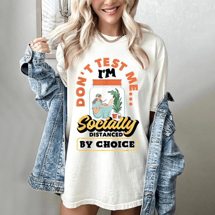 Don't Test Me Introvert's Women's Comfort Colors T-Shirt