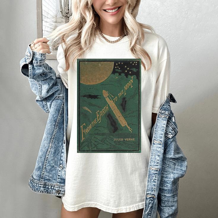 From The Earth To The Moon Book Cover 1874 Premium Women's Comfort Colors T-Shirt