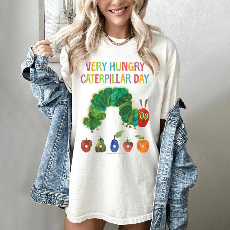 Eric Carle Very Hungry Caterpillar Day Children's Book Women's Comfort Colors T-Shirt