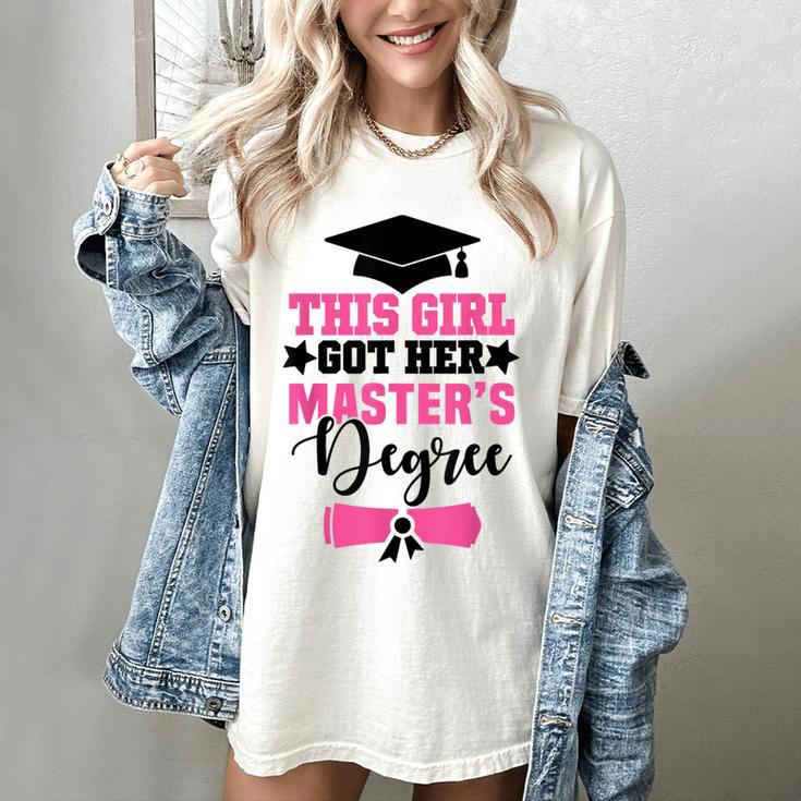 This Girl Got Her Masters Degree Graduation Mastered It 2024 Women's Comfort Colors T-Shirt