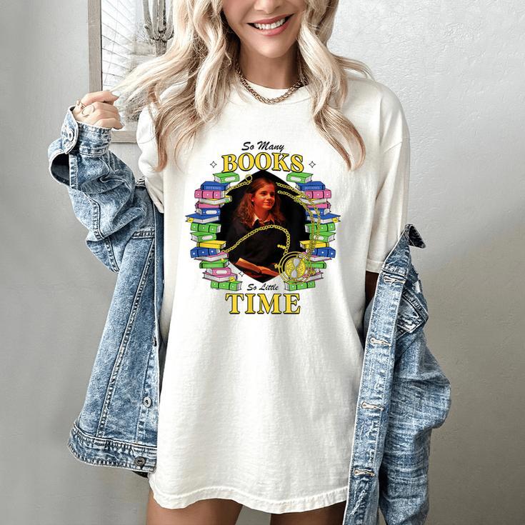 Harry Potter Hermione So Many Books So Little Time Portrait Women's Comfort Colors T-Shirt