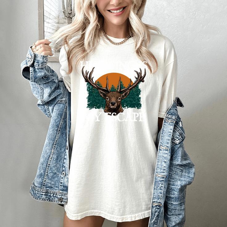 Hunting Is My Escape Introvert Hunter Antisocial Women's Comfort Colors T-Shirt