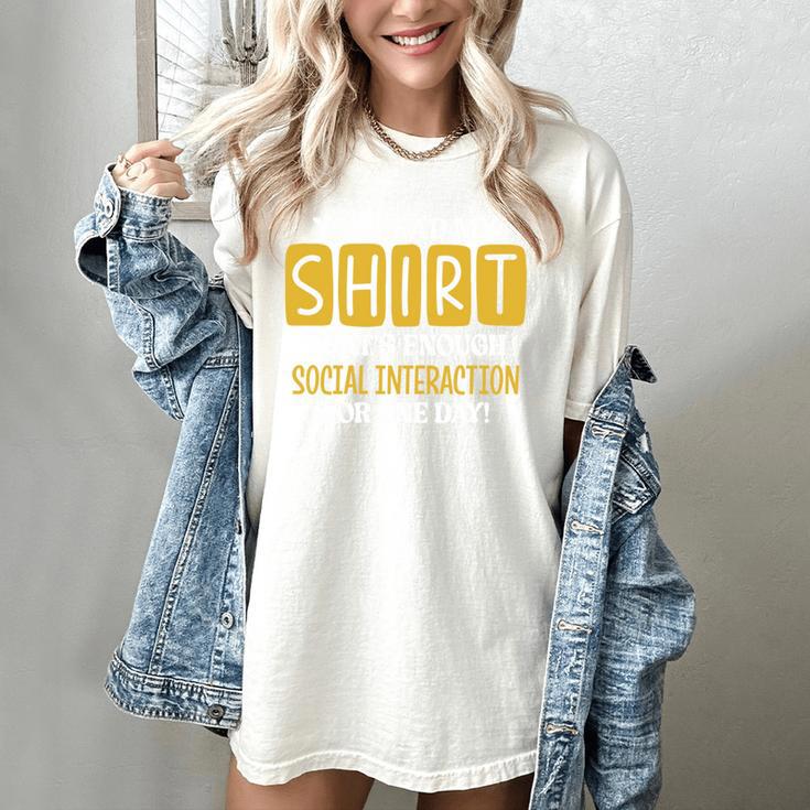 Introvert Quote Motivational For Men Women Kids Women's Comfort Colors T-Shirt