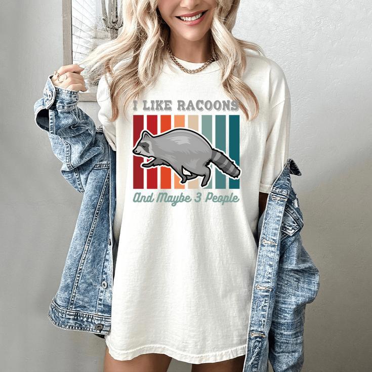 Introvert Raccoon Animal Lover Trash Panda Antisocial Retro Women's Comfort Colors T-Shirt