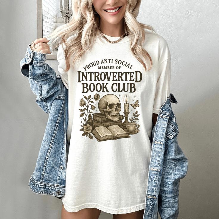 Introverted Book Club Member Anti Social Reader Women's Comfort Colors T-Shirt